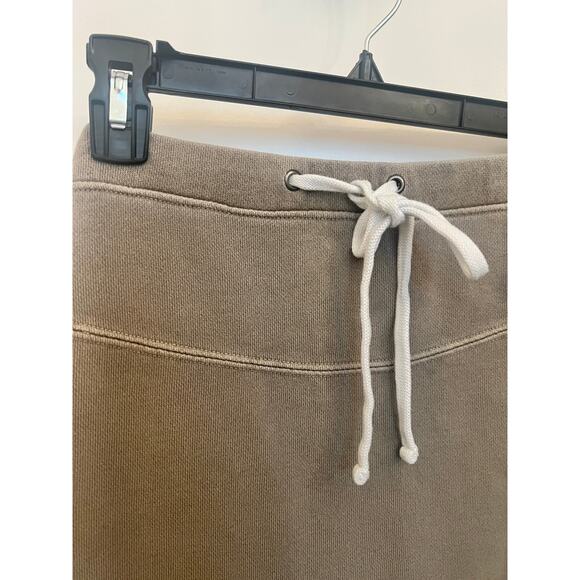 James Perse Maxi Skirt Elastic Waist Drawstrings Back Slit Sz 0 USA Made Cotton - Picture 5 of 10